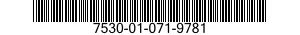 7530-01-071-9781  7530010719781 010719781