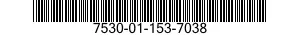 7530-01-153-7038 LABEL 7530011537038 011537038