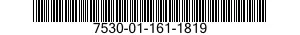 7530-01-161-1819 CHART,RECORDING INSTRUMENT 7530011611819 011611819
