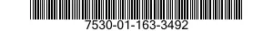 7530-01-163-3492 PAPER,TABULATING MACHINE,CONTINUOUS FLAT FOLD 7530011633492 011633492
