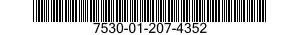 7530-01-207-4352  7530012074352 012074352