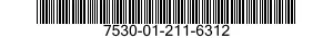7530-01-211-6312 LABEL 7530012116312 012116312