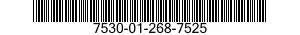 7530-01-268-7525  7530012687525 012687525