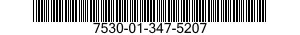 7530-01-347-5207 LABEL 7530013475207 013475207