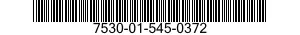7530-01-545-0372 CARD,REFERENCE 7530015450372 015450372