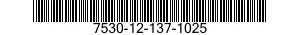 7530-12-137-1025  7530121371025 121371025