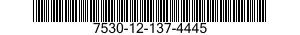 7530-12-137-4445  7530121374445 121374445