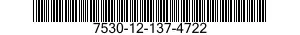 7530-12-137-4722  7530121374722 121374722