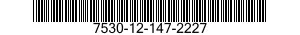 7530-12-147-2227 FORM,PRINTED 7530121472227 121472227