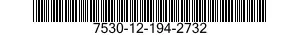 7530-12-194-2732 CARD,TABULATING,EAM 7530121942732 121942732
