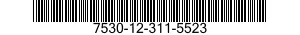 7530-12-311-5523 PAPER,TABULATING MACHINE,CONTINUOUS FLAT FOLD 7530123115523 123115523