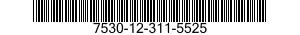 7530-12-311-5525 PAPER,TABULATING MACHINE,CONTINUOUS FLAT FOLD 7530123115525 123115525