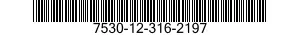 7530-12-316-2197  7530123162197 123162197