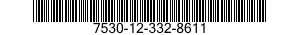 7530-12-332-8611 CHART,RECORDING INSTRUMENT 7530123328611 123328611