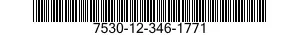 7530-12-346-1771  7530123461771 123461771