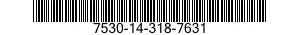 7530-14-318-7631 TAB COMP B 6 48 7530143187631 143187631