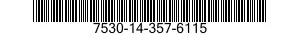 7530-14-357-6115 CHART,RECORDING INSTRUMENT 7530143576115 143576115