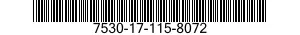 7530-17-115-8072 JACKET,FILING,WALLET 7530171158072 171158072