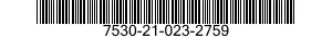 7530-21-023-2759  7530210232759 210232759