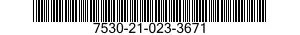 7530-21-023-3671  7530210233671 210233671