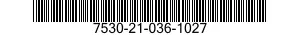 7530-21-036-1027 FORM,PRINTED 7530210361027 210361027