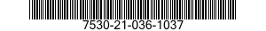 7530-21-036-1037 FORM,PRINTED 7530210361037 210361037