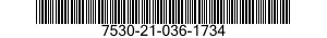 7530-21-036-1734  7530210361734 210361734