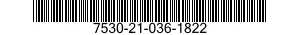7530-21-036-1822  7530210361822 210361822