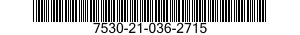 7530-21-036-2715  7530210362715 210362715