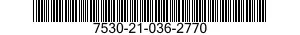 7530-21-036-2770  7530210362770 210362770