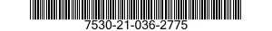 7530-21-036-2775  7530210362775 210362775