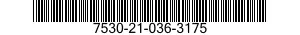 7530-21-036-3175 FORM,PRINTED 7530210363175 210363175