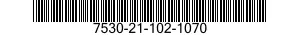 7530-21-102-1070 FORM,PRINTED 7530211021070 211021070