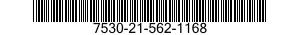7530-21-562-1168 FORM,PRINTED 7530215621168 215621168