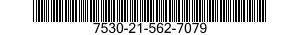 7530-21-562-7079 FORM,PRINTED 7530215627079 215627079