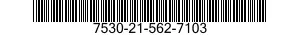 7530-21-562-7103 FORM,PRINTED 7530215627103 215627103