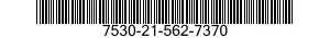 7530-21-562-7370 FORM,PRINTED 7530215627370 215627370