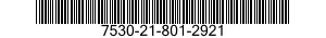 7530-21-801-2921 FORM,PRINTED 7530218012921 218012921