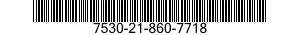 7530-21-860-7718  7530218607718 218607718