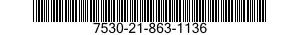7530-21-863-1136  7530218631136 218631136