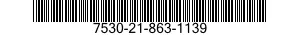 7530-21-863-1139 FORM,PRINTED 7530218631139 218631139