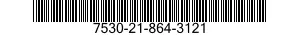 7530-21-864-3121 FORM,PRINTED 7530218643121 218643121