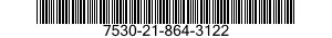 7530-21-864-3122 FORM,PRINTED 7530218643122 218643122