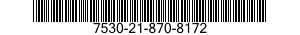7530-21-870-8172 FORM,PRINTED 7530218708172 218708172