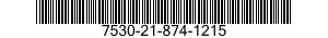7530-21-874-1215 FORM,PRINTED 7530218741215 218741215
