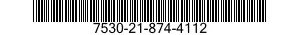 7530-21-874-4112 FORM,PRINTED 7530218744112 218744112