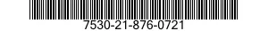 7530-21-876-0721 FORM,PRINTED 7530218760721 218760721