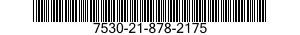 7530-21-878-2175 FORM,PRINTED 7530218782175 218782175