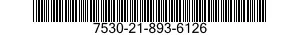 7530-21-893-6126 FORM,PRINTED 7530218936126 218936126