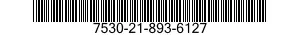 7530-21-893-6127 FORM,PRINTED 7530218936127 218936127